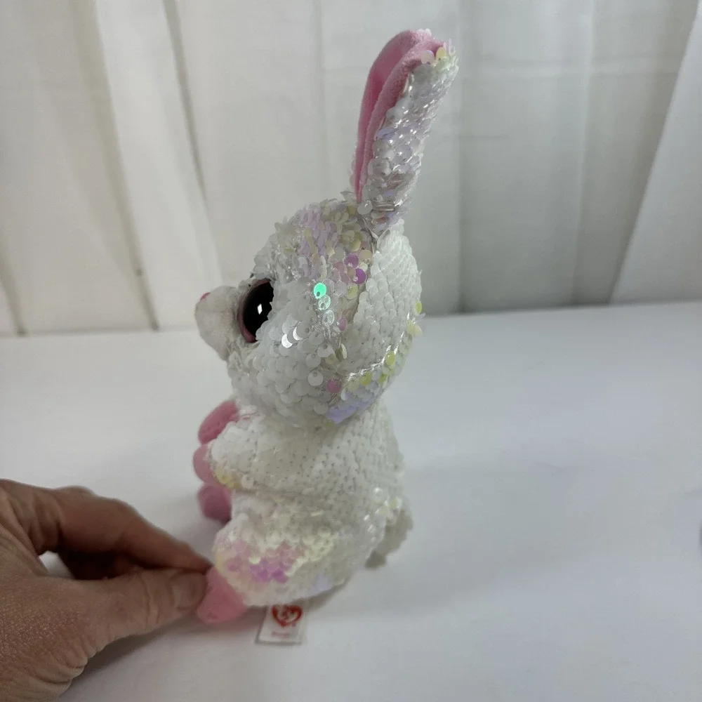 Ty Beanie Boos Bonnie Sequin Bunny Rabbit Flippables 7